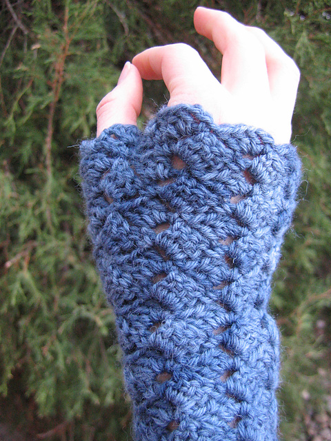 Argyle Fans Wristwarmers