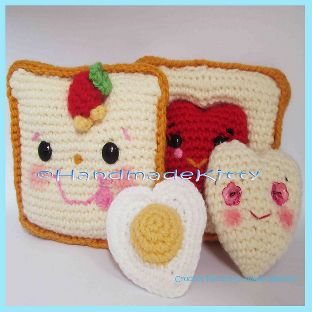 Toastie with heart shape fillings
