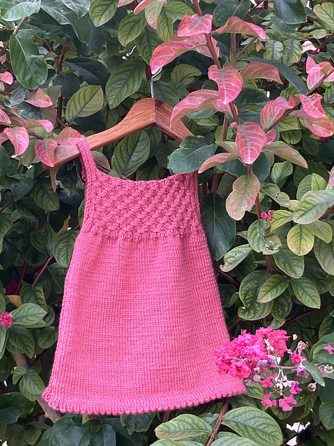 Vintage Rose Smock Dress