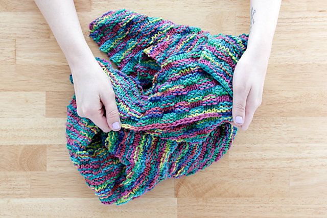 Simple Basketweave Baby Blanket