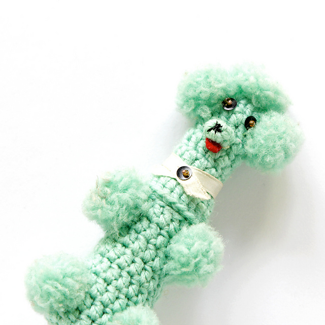 Amigurumi Poodle Nail Polish Cover