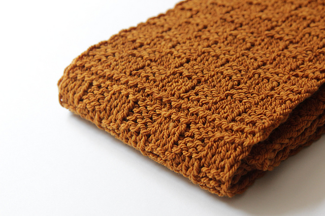 Golden Check Infinity Scarf