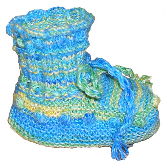Bobble Baby Bootees and Hat
