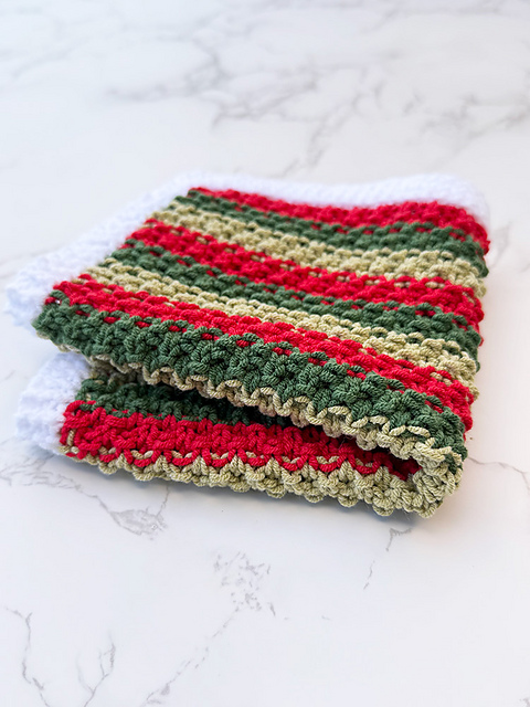 Holly Jolly Dishcloth