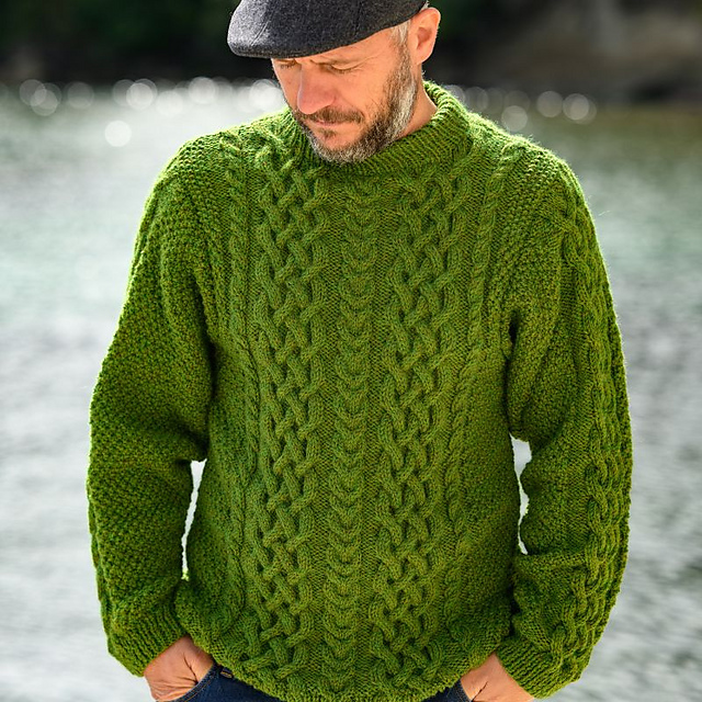 Men's Stormbraid Aran Sweater
