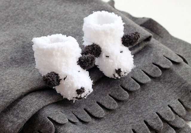 Sheep Baby Booties