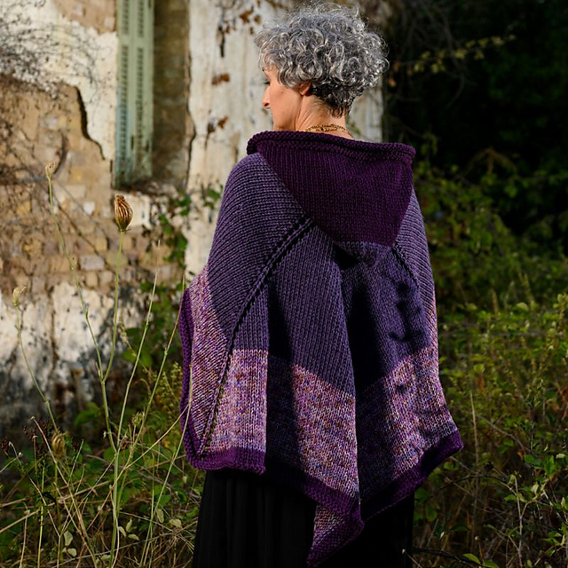 Square Shawl With Hood