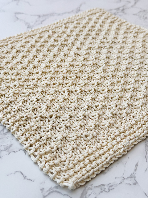Double Moss Dishcloth