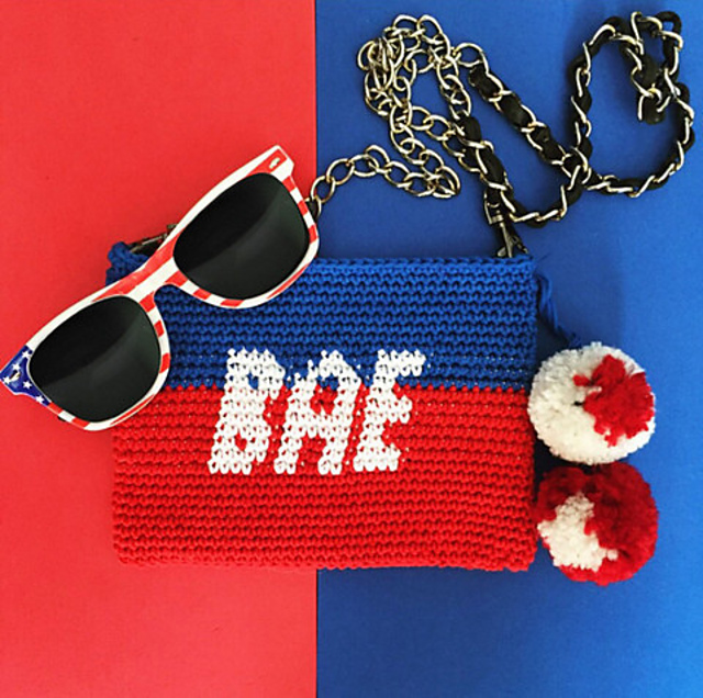 Red, White & Bae Clutch