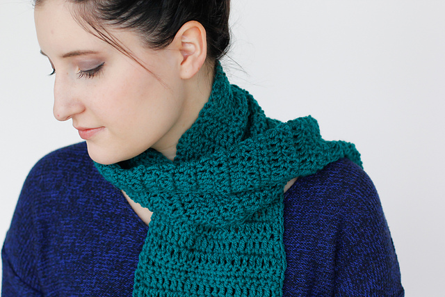 Yarn 101 Striped Cowl or Scarf - Crochet Version
