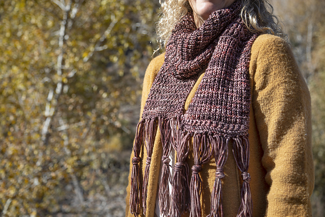 Cinnamon Stick Fringed Scarf