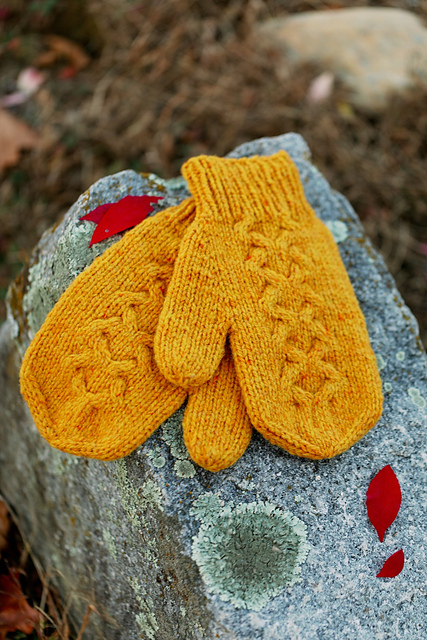 Golden Afternoon Mittens