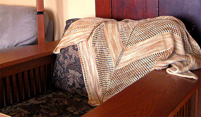 Lace Stripe Shawl