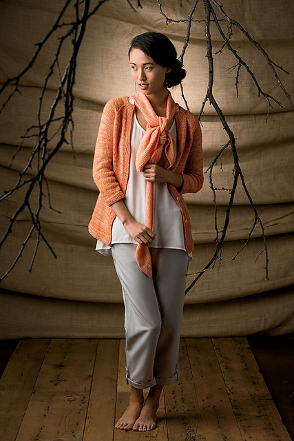 販売初売 Eaphi scarf motif knit cardigan 【公式通販】