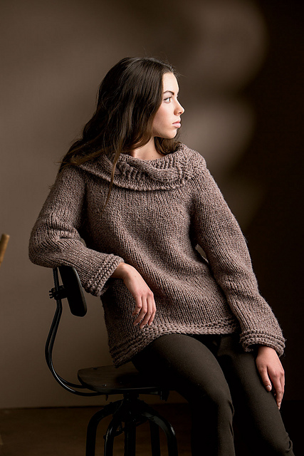 Horizontal Cowl Pullover