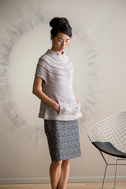Ruched Yoke Sweater