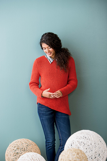 Ravelry: Asymmetric Hem Pullover pattern by Alice Tang