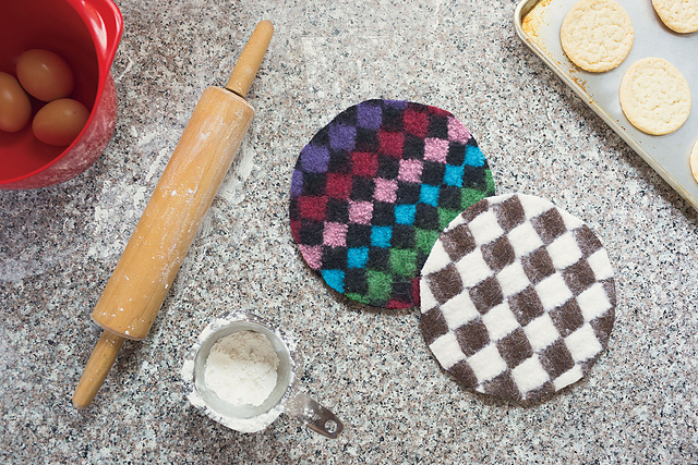 Felted Entrelac Potholders