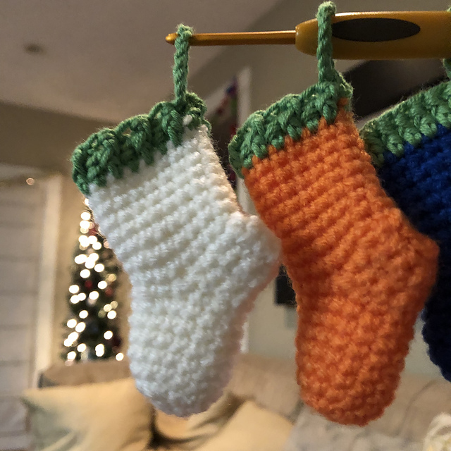 Mini Christmas Stocking Ornaments