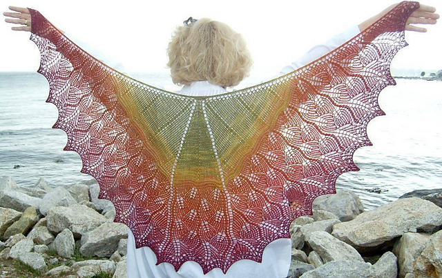Monarch Wings Shawl