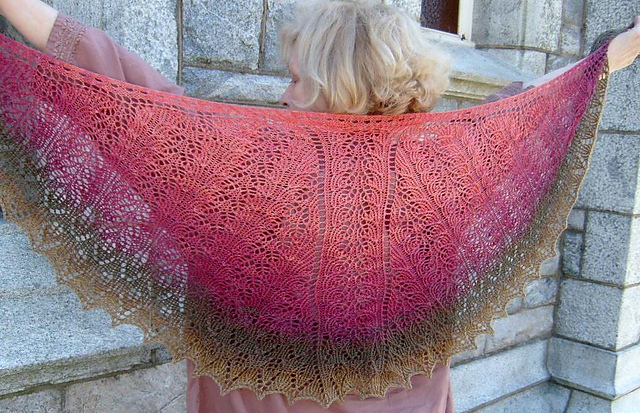 Cormorant Wings Shawl