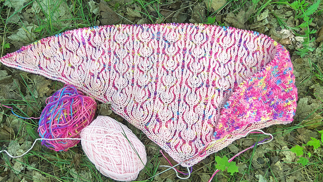 Tulips shawl