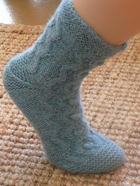 Cozy Cabled Bed Socks