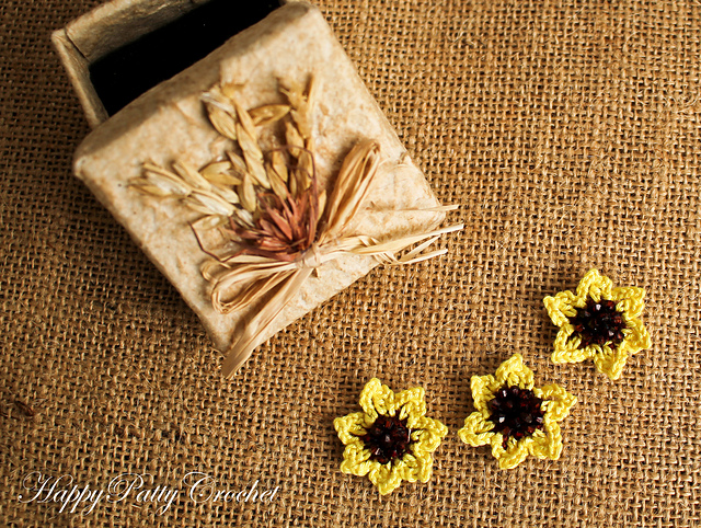 Mini Beaded Sunflower