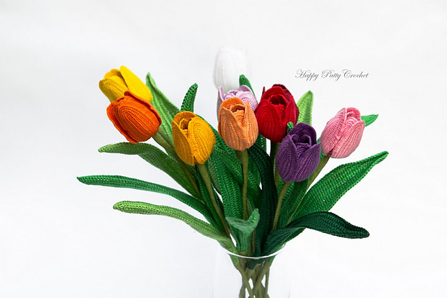 Ravelry: Single Late Tulip Flower pattern by Happy Patty Crochet