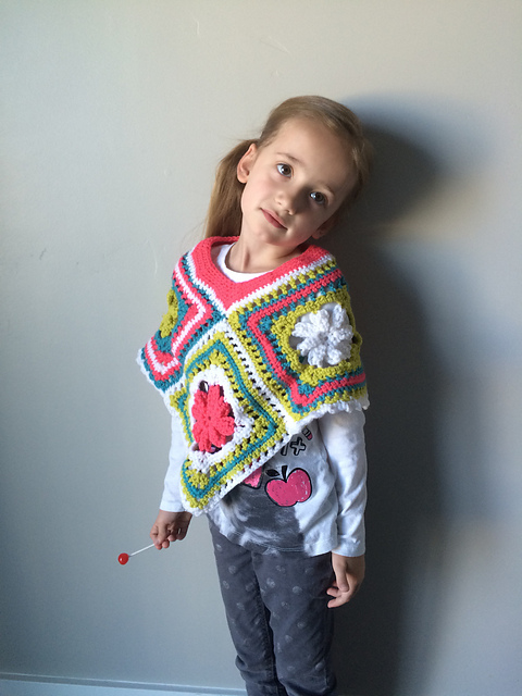Blooming Toddler Poncho