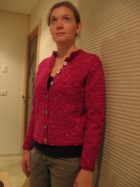 Design 1 - Cardigan with set-in sleeves