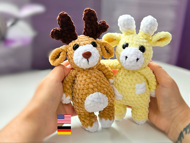 Giraffe and Deer