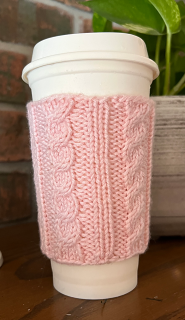 Cabled Cup Cozy