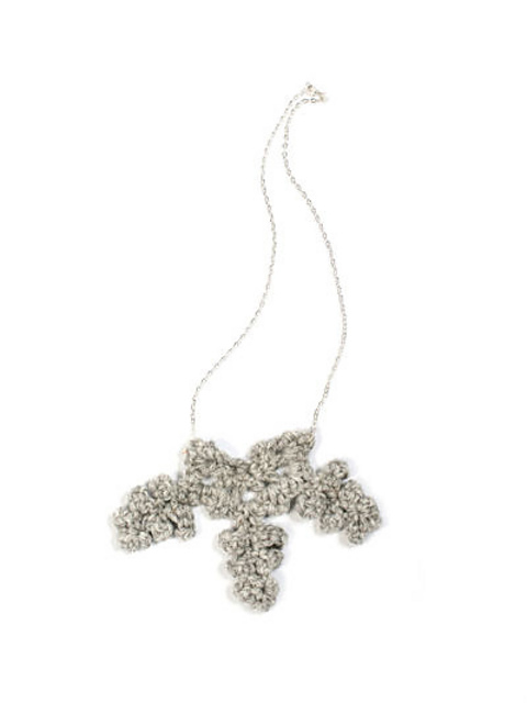 Semi Snowflake Necklace