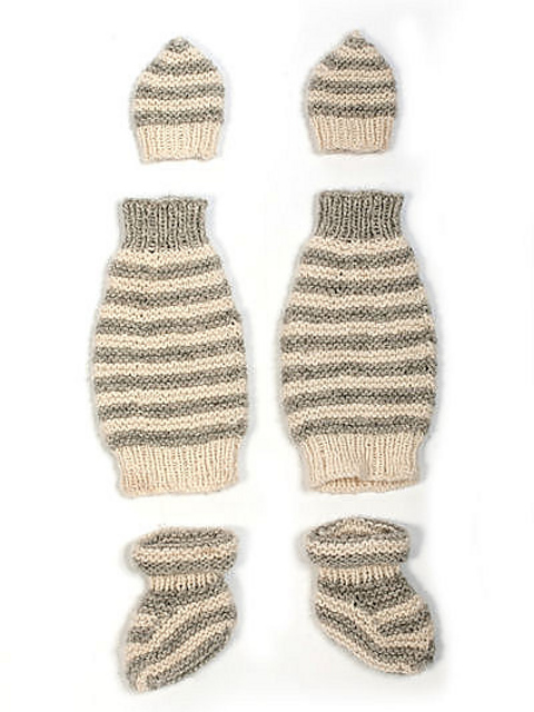 Striped Baby Set