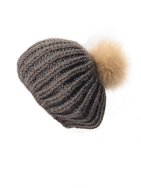 Slouchy Rib Beret