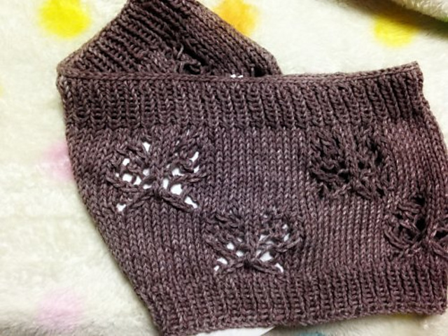 Knitting Butterfly Cowl