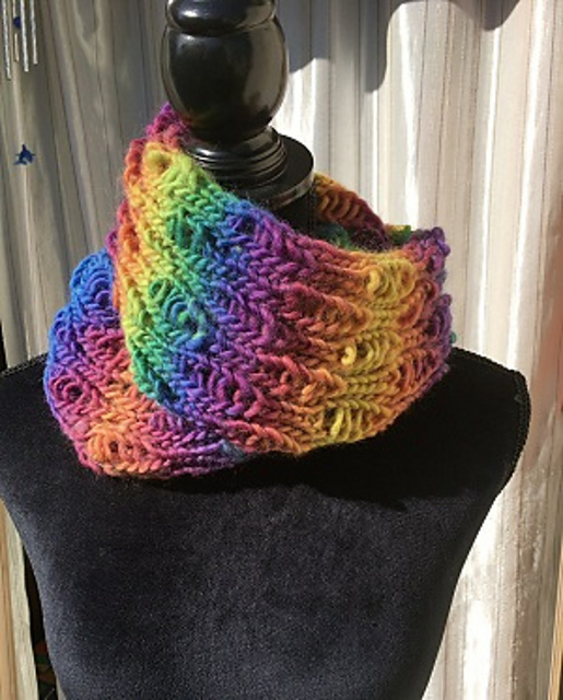Rainbow Drop Cowl&Cap