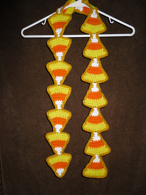 Candy Corn Applique and Scarf