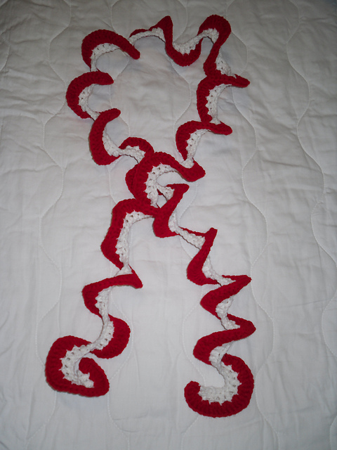 Swirling Candy Cane Scarf