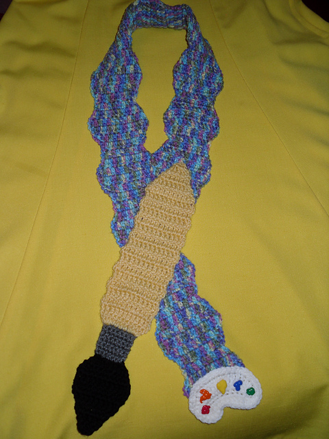 Artist's Paintbrush Scarf