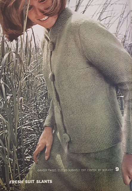 #09 Green Tweed Two-Piece Suit