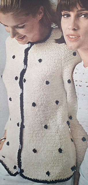 #31 Crocheted Polka-Dot Cardigan