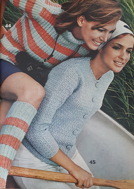 #45 Shell Stitch Crocheted Cardigan