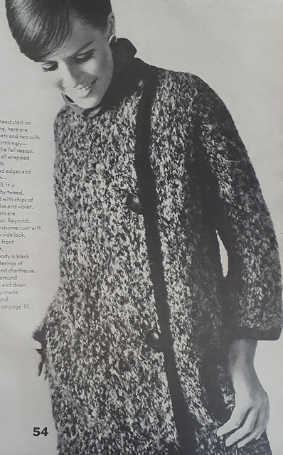 #54 Off-Center Tweed Coat