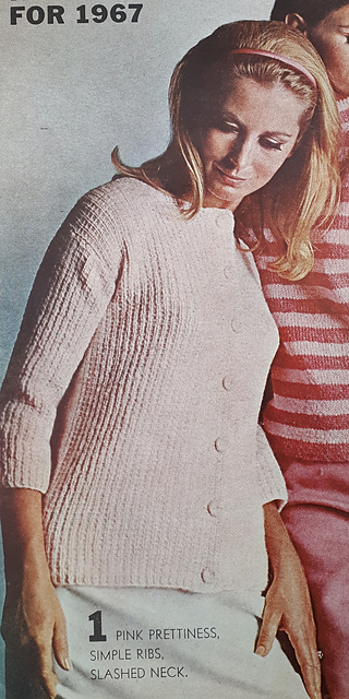 #01 Pink Ribbed Cardigan