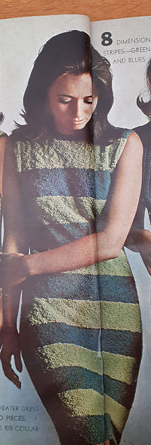 #08 Blue And Green Striped Dress