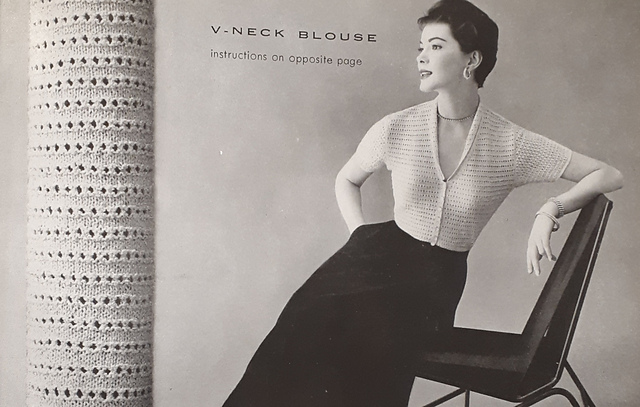 V-Neck Blouse #707-11