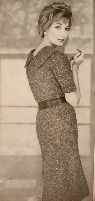 #22 Pebble-Knit Day Dress