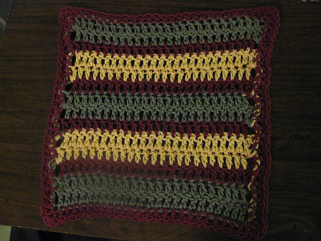Featured Color Striped Dishcloth